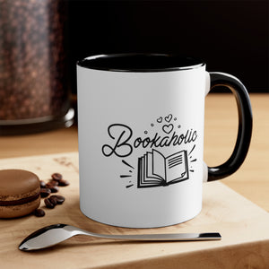 Bookaholic Funny Coffee Mug, 11oz Bookworm Book Worm Book Reader Joke Humour Humor Birthday Christmas Valentine's Gift Cup