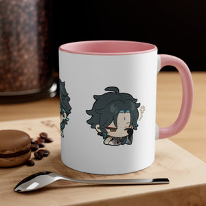 Xiao Genshin Impact Accent Coffee Mug, 11oz Cups Mugs Cup Gift For Gamer Gifts Game Anime Fanart Fan Birthday Valentine's Christmas