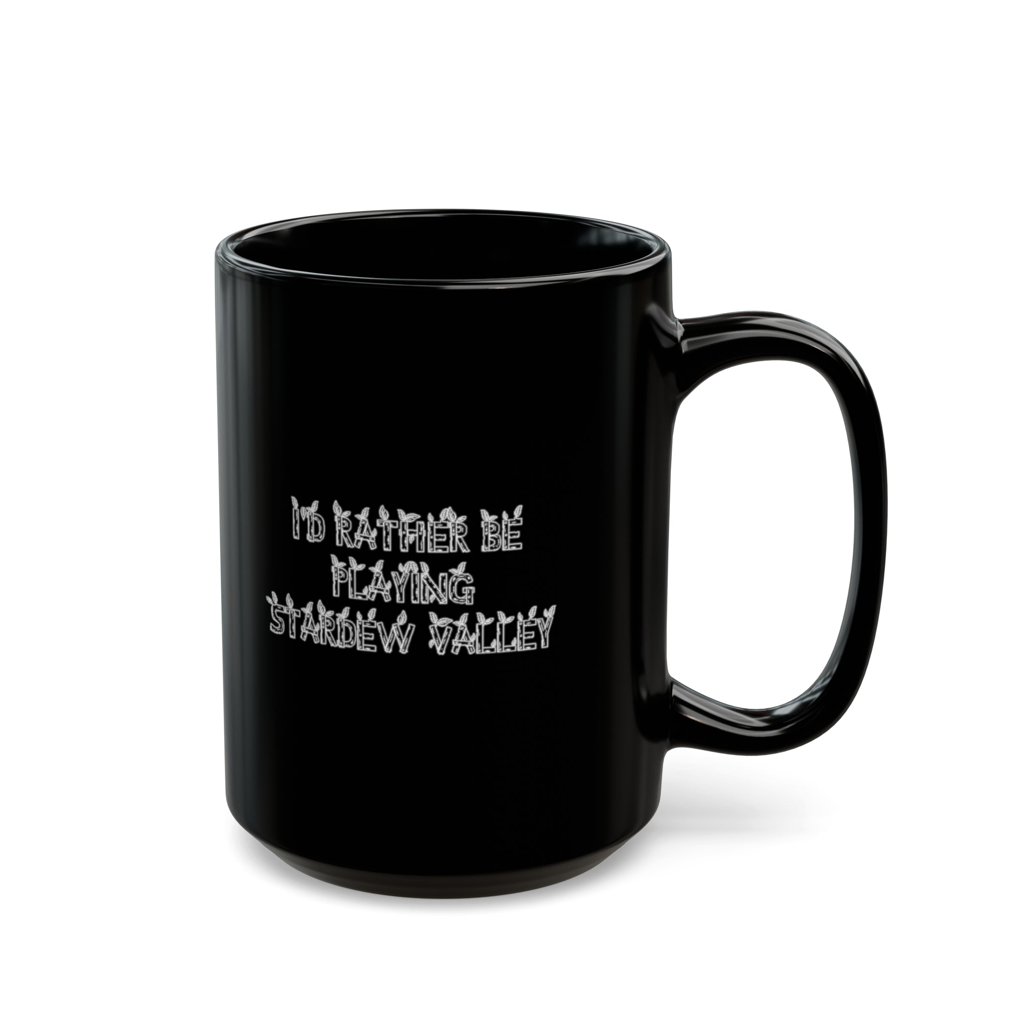 Stardew Valley I'd Rather Be Playing Black Mug (11oz, 15oz) Cups Mugs Cup Gamer Gift For Him Her Game Cup Cups Mugs Birthday Christmas Valentine's Anniversary Gifts