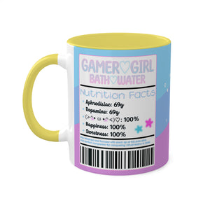 GAMER GIRL Bath Water Colorful Mugs, 11oz