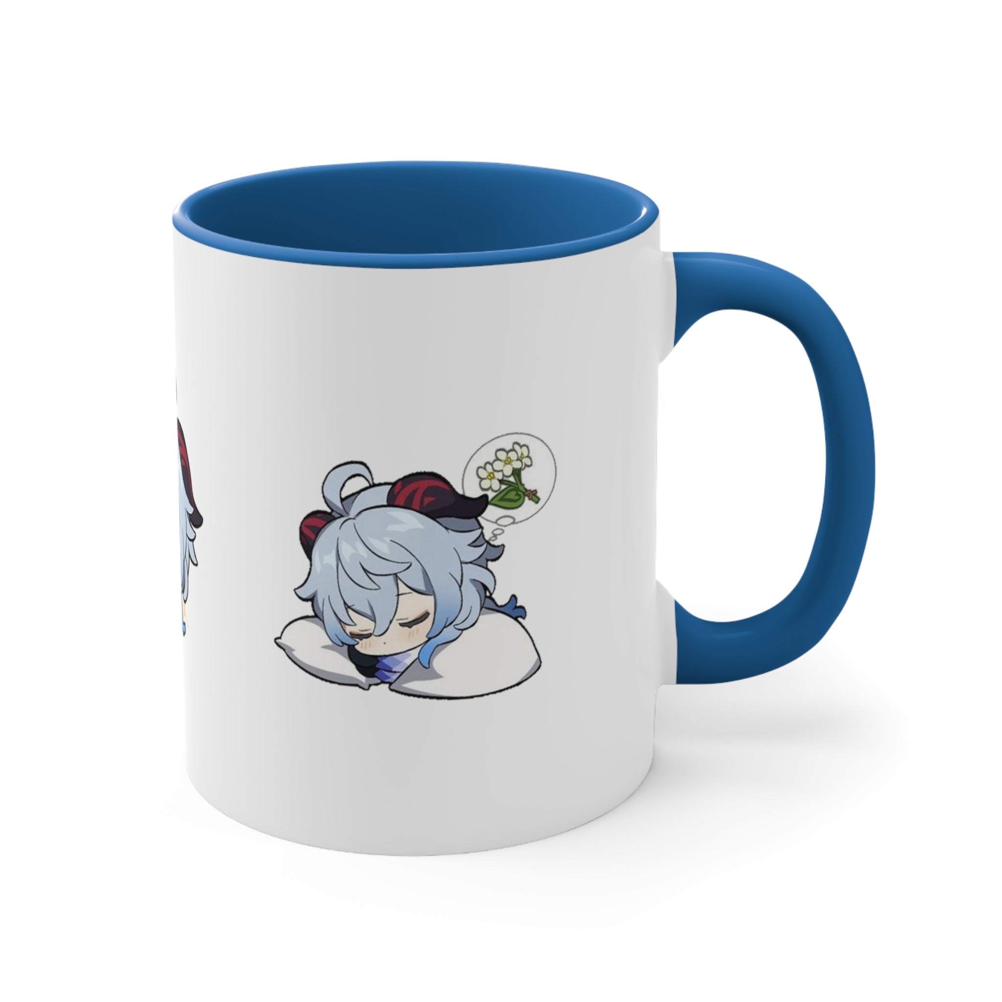 Ganyu Genshin Impact Accent Coffee Mug, 11oz Cups Mugs Cup Gift For Gamer Gifts Game Anime Fanart Fan Birthday Valentine's Christmas