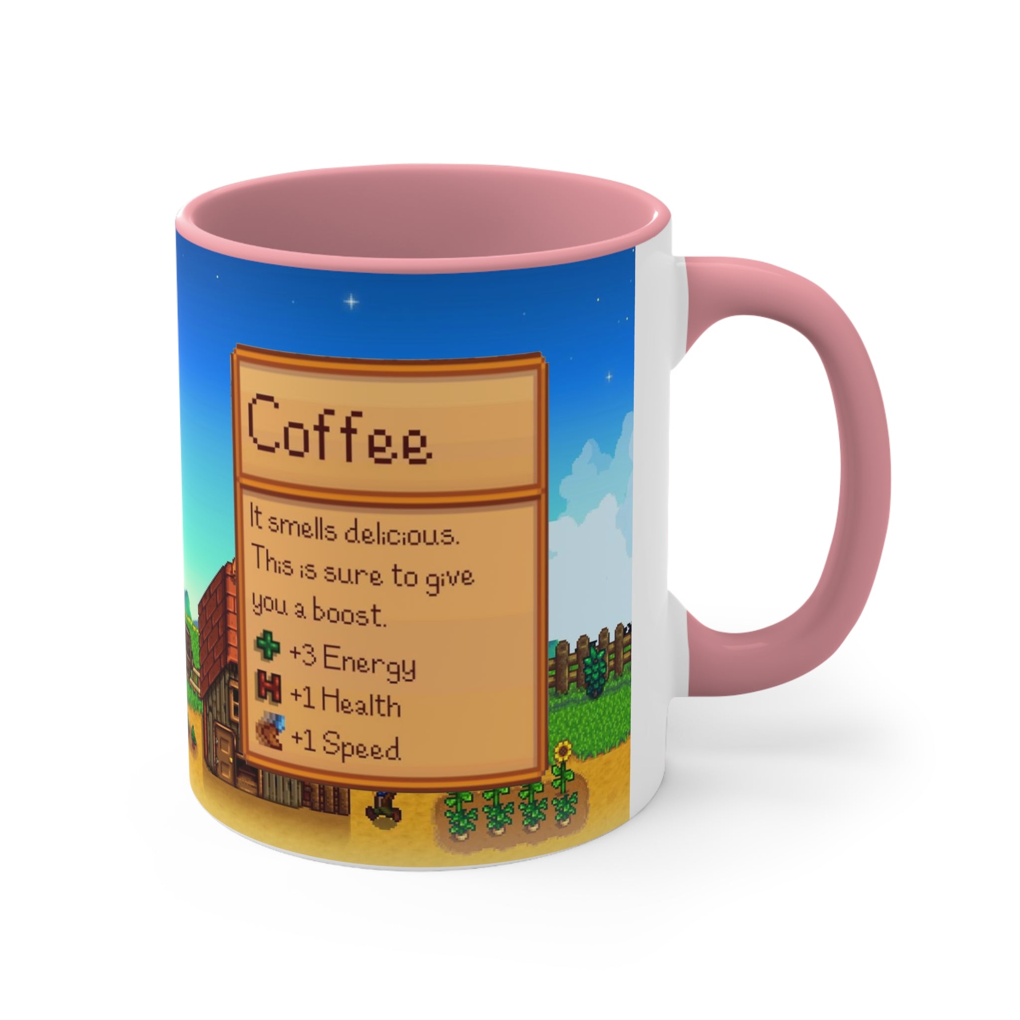 Stardew Valley Accent Coffee Mug, Stardew Valley Gift, Valley Coffee Mug, Stardew Valley Game, Stardew Valley Cup, Stardew Mug, Video Game Mug, Gamer Mug