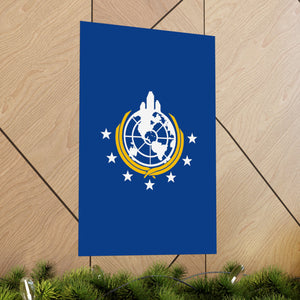 Helldivers 2 Superearth Flag Matte Vertical Posters Helldiver Gamer Game Gift Banner Poster Wall Decor Deco Decoration Birthday Christmas