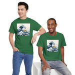 Load image into Gallery viewer, The Great Duck Off Kanagawa Wave T-shirt Unisex Heavy Cotton Tee Gift For Him Gift For Her Cute Japanese Couple Shirt Tshirt
