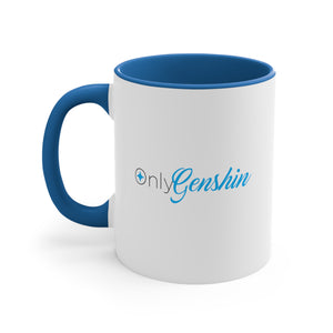 OnlyGenshinAccent Coffee Mug, 11oz Genshin Impact Cups Cup Mugs Onlyfans Inspired Funny Humor Humour Joke Pun Comedy Game Gift Gifts For Gamer Birthday Christmas Valentine's