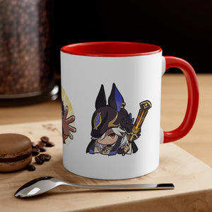 Cyno Genshin Impact Accent Coffee Mug, 11oz Cups Mugs Cup Gift For Gamer Gifts Game Anime Fanart Fan Birthday Valentine's Christmas