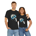 Load image into Gallery viewer, The Milky Way Galaxy T-Shirt Unisex Heavy Cotton Tee Black Shirt Gift For him Gift For Her Graphic Tees Cute Adorable Milk Carton
