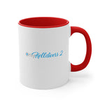 Load image into Gallery viewer, OnlyHelldivers 2 Accent Coffee Mug, 11oz Helldivers 2 Cups Cup Mugs Onlyfans Inspired Funny Humor Humour Joke Pun Comedy Game Gift Gifts For Gamer Birthday Christmas Valentine&#39;s
