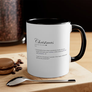 Christmas Funny Definition Coffee Mug, 11oz Gift For Him Gift For Her Celebration Humor Humour Cup