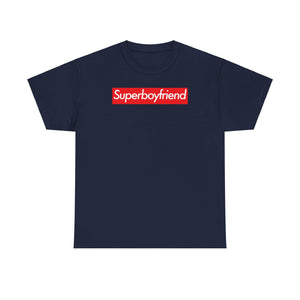 Superboyfriend Unisex Heavy Cotton Tee T-shirt Shirt super Inspired Funny Boyfriend Appreciation Gift For Boyfriends BF Thank You Thankful Lover Love Birthday Christmas