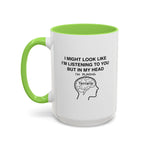 Load image into Gallery viewer, Terraria Gamer Mug — "I Might Look Like I’m Listening to You But In My Head I’m Playing Terraria" (11oz/15oz)
