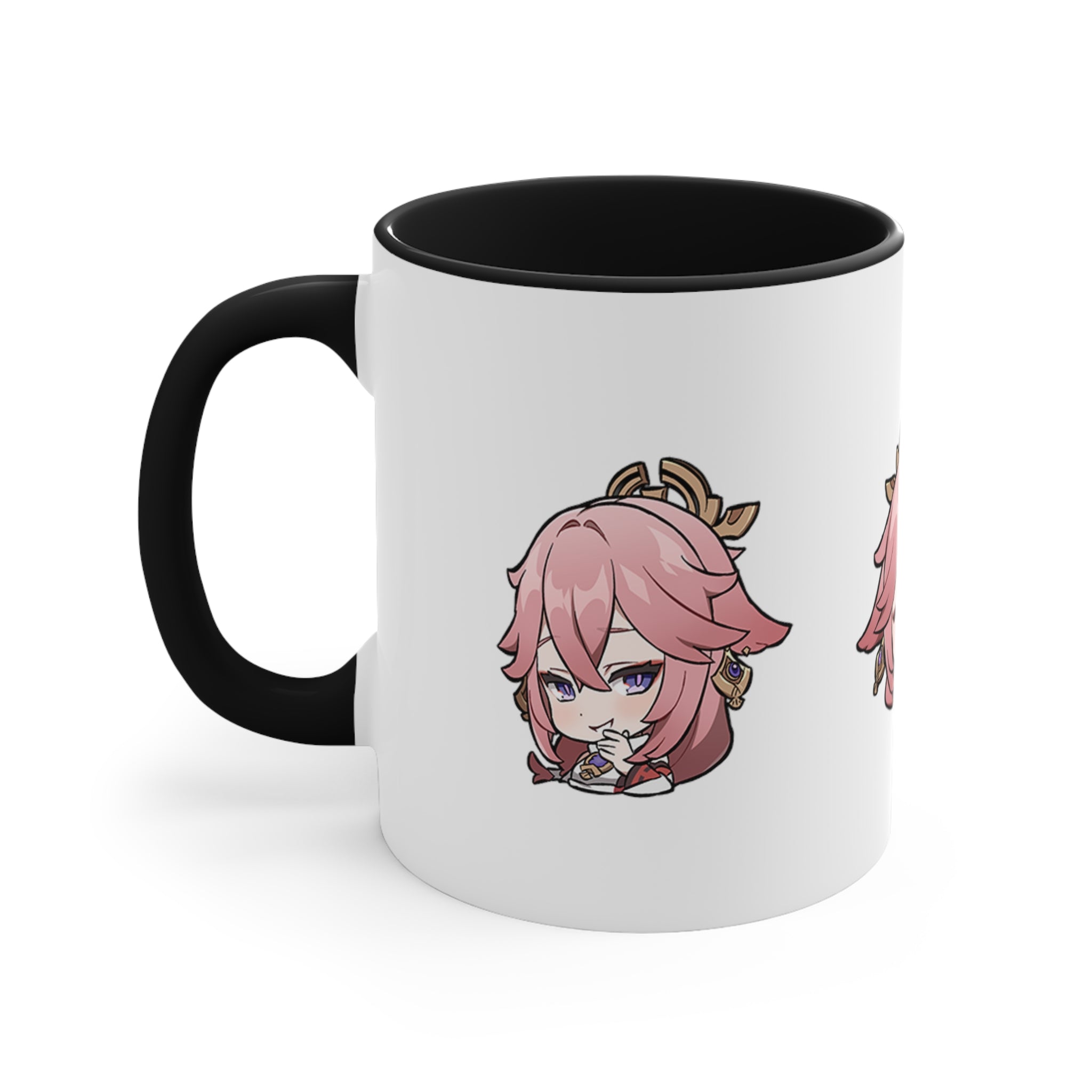 Yae Miko Genshin Impact Accent Coffee Mug, 11oz Cups Mugs Cup Gift For Gamer Gifts Game Anime Fanart Fan Birthday Valentine's Christmas