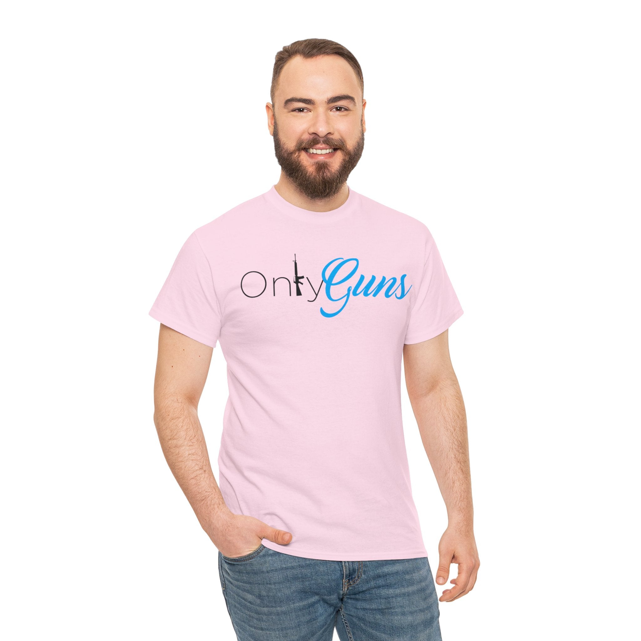 Onlyguns V2 Onlyfans Inspired Funny Unisex Heavy Cotton Tee