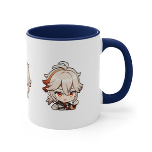 Kazuha Genshin Impact Accent Coffee Mug, 11oz Cups Mugs Cup Gift For Gamer Gifts Game Anime Fanart Fan Birthday Valentine's Christmas