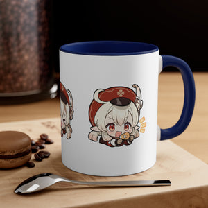 Klee Genshin Impact Accent Coffee Mug, 11oz Cups Mugs Cup Gift For Gamer Gifts Game Anime Fanart Fan Birthday Valentine's Christmas
