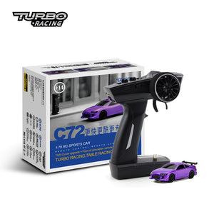 The Rcturbo Racing C74 1:76 Rc Car 4ch 2.4ghz Drift Car With P31p