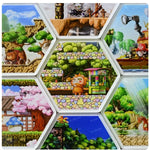 Load image into Gallery viewer, MapleStory Scenic Map Cute Hexagon Cartoon Acrylic Fridge Magnets Home Refrigerator Lovely Decor Gift For Hobby Game Collectors
