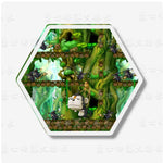 Load image into Gallery viewer, MapleStory Scenic Map Cute Hexagon Cartoon Acrylic Fridge Magnets Home Refrigerator Lovely Decor Gift For Hobby Game Collectors

