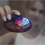 Load image into Gallery viewer, Flying Spinner Fingertip Gyro Fly Hover Ball Mini Drone Aircraft Toy LED UFO
