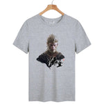 Load image into Gallery viewer, Men's Cotton T-shirts Black Myth Wukong Pattern Trend Tops O-neck Casual Short Sleeve Tshirt Men Women Game Merchandise T-shirt
