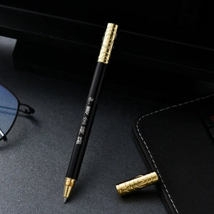 Black Myth Wukong Ruyi Golden Hoop Signature Pen Wholesale Creative Gift Metal Neutral Pen Signature Pen Retro Rotating Brasspen