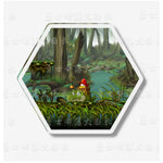 Load image into Gallery viewer, MapleStory Scenic Map Cute Hexagon Cartoon Acrylic Fridge Magnets Home Refrigerator Lovely Decor Gift For Hobby Game Collectors
