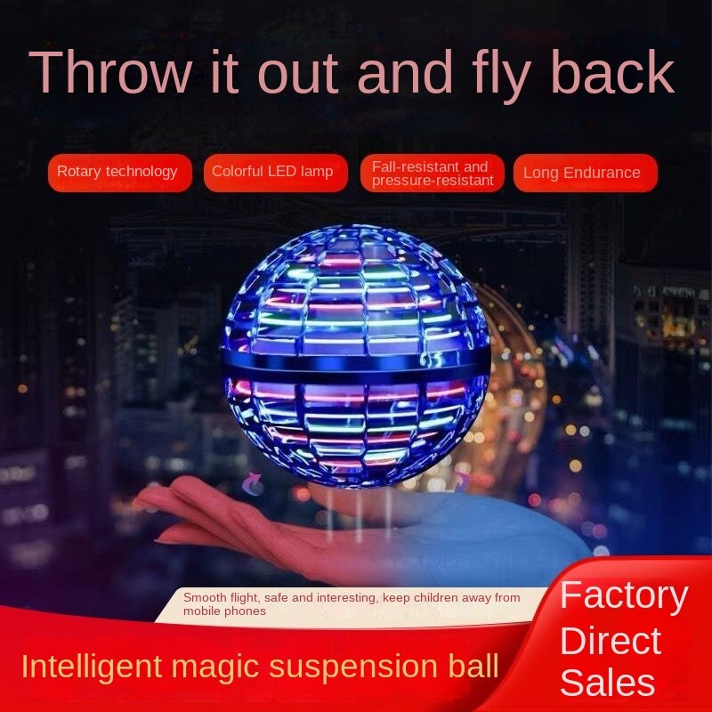 Flying Ball Boomerang Flyorb Magic With LED Lights Drone Hover
