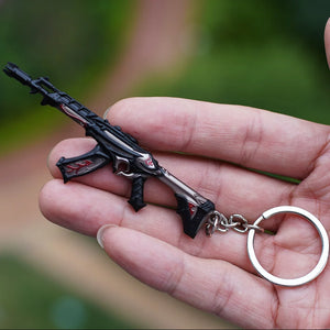 Valorant Keychains Set Reaver Karambit Knife Vandal Metal Game Peripheral Metal Sword Weapon Model Keychains Pendant  Gifts Toys