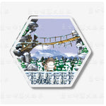 Load image into Gallery viewer, MapleStory Scenic Map Cute Hexagon Cartoon Acrylic Fridge Magnets Home Refrigerator Lovely Decor Gift For Hobby Game Collectors
