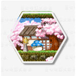 Load image into Gallery viewer, MapleStory Scenic Map Cute Hexagon Cartoon Acrylic Fridge Magnets Home Refrigerator Lovely Decor Gift For Hobby Game Collectors
