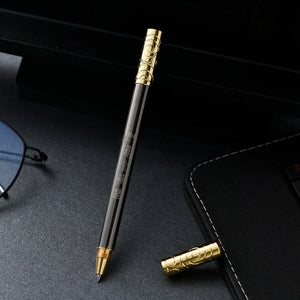 Black Myth Wukong Ruyi Golden Hoop Signature Pen Wholesale Creative Gift Metal Neutral Pen Signature Pen Retro Rotating Brasspen