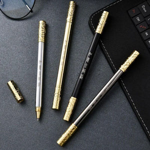 Black Myth Wukong Ruyi Golden Hoop Signature Pen Wholesale Creative Gift Metal Neutral Pen Signature Pen Retro Rotating Brasspen