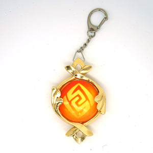 Handmade Personalized High-Quality Genshin Impact Visions with metal Keychain, Glass Vision, Gifts for Her, Gift for Him