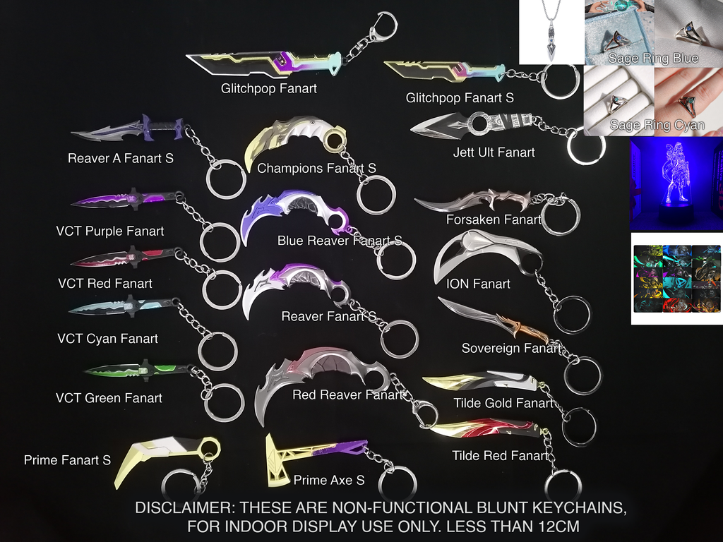 Valorant Keychains Blunt Prop Cosplay Fanart Display (etsy) – Gamer Diorama