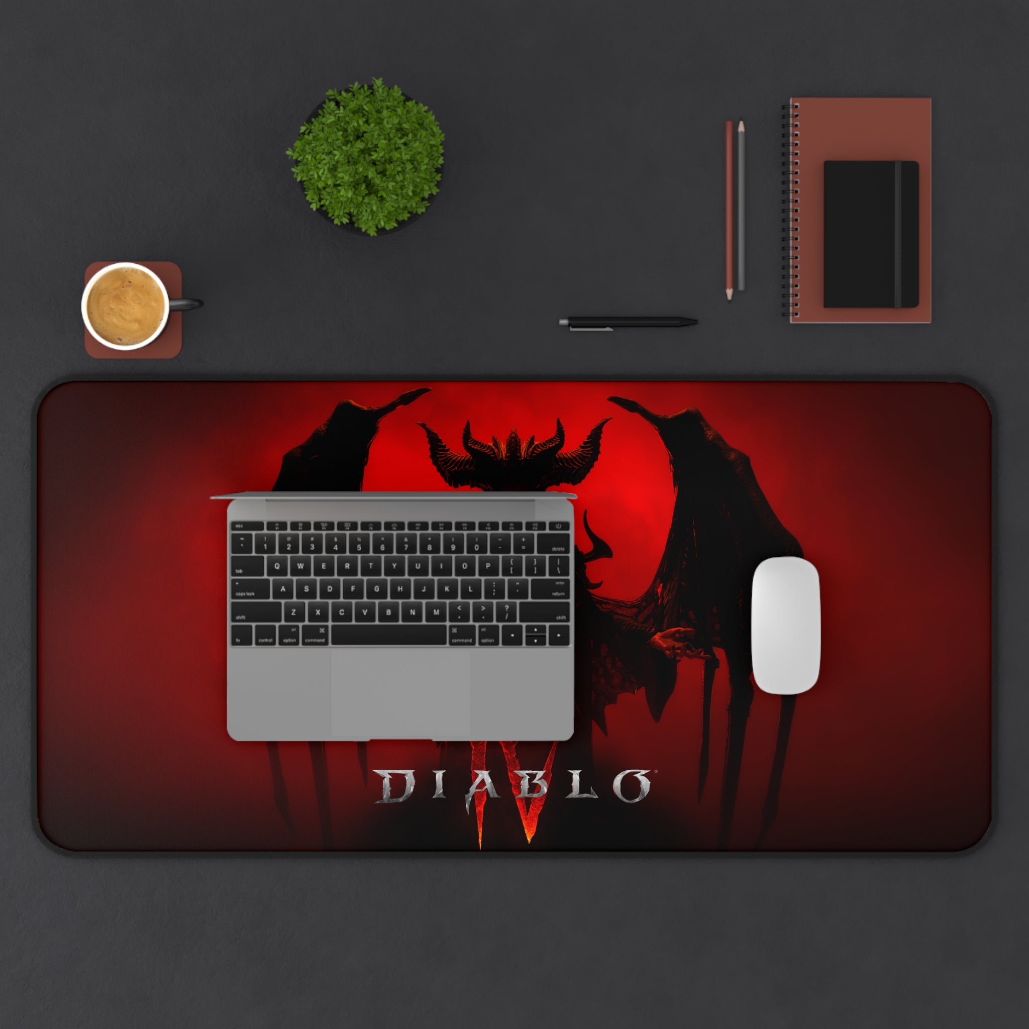 Diablo dark Desk Mat