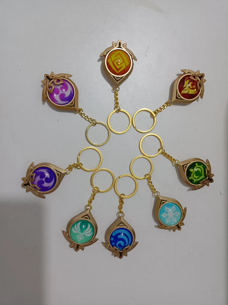 Genshin Impact Vision Keychains – Gamer Diorama