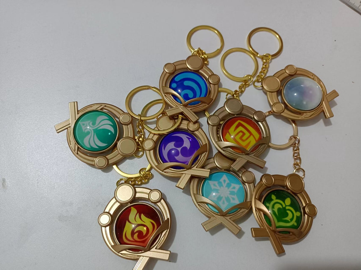 Genshin Impact Vision Keychains – Gamer Diorama