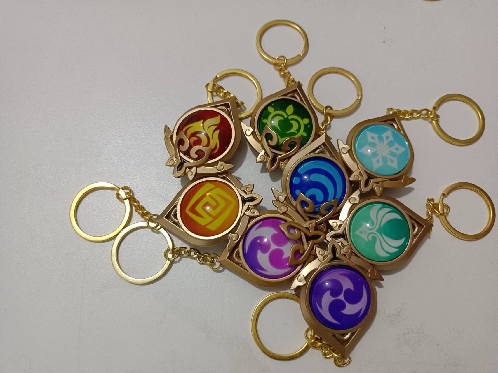 Genshin Impact Vision Keychains – Gamer Diorama