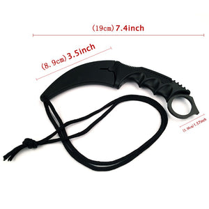 Karambit Fixed Blade Talon Prop Blunt Knife