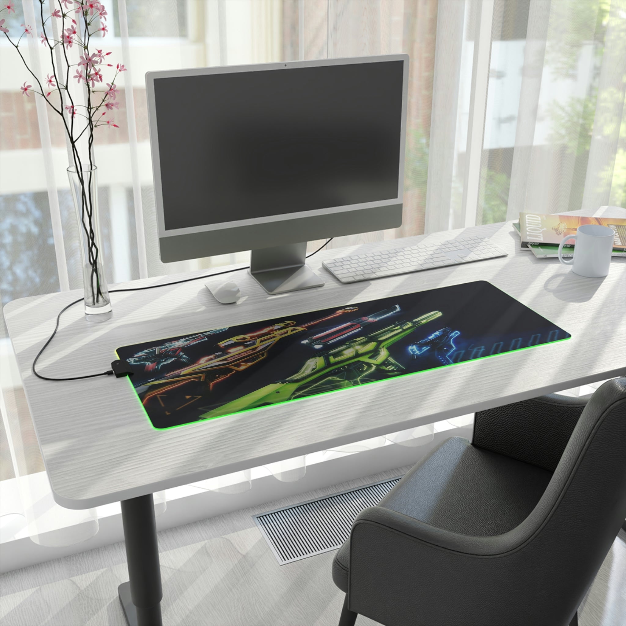 Valorant Weapon Skins LED Gaming Desk Mat Mouse Pad