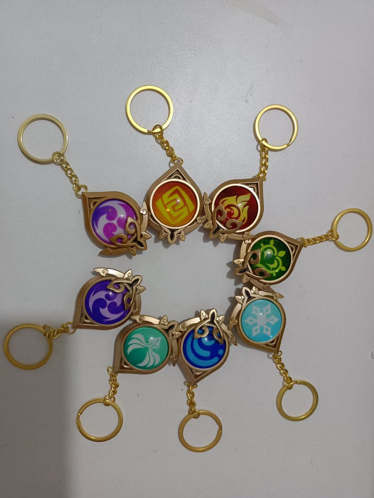 Genshin Impact Vision Keychains – Gamer Diorama